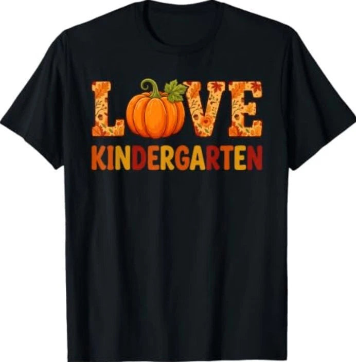 Fall Kindergarten Teacher Appreciation Love Kindergarten T-Shirt