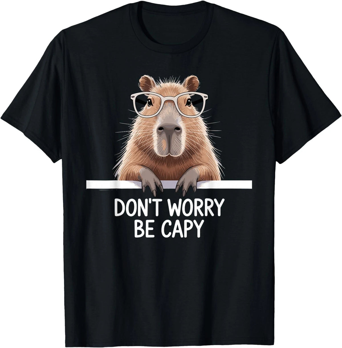Funny Capybara Lover T-Shirt for Men - Unique Animal Art Tee
