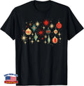 Retro Mid-Century Modern Merry and Bright Christmas Ornament T-Shirt