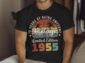 Personalised Vintage Birthday T Shirt Any Age Year Limited Edition Retro Gift
