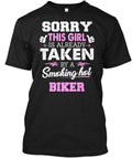 Biker Cool Gift For Girlfriend Or Wife Of T-Shirt Made in the USA Size S to 5XL