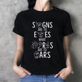 Sign Language Shirt Signs Are To Eyes ASL Teacher Gift Deaf Awareness Tee