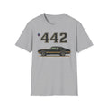 Olds 442 Shirt – Classic Black & Gold Muscle Car Graphic Tee