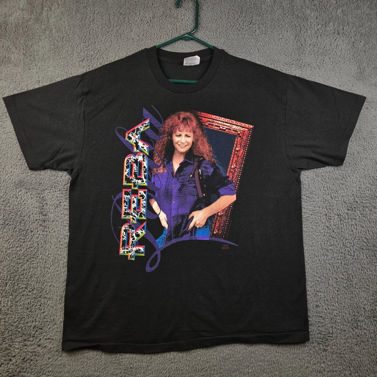 Vintage Reba McEntire Concert Shirt Men's Extra Large Country Music Black 90s