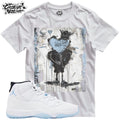 Shirt To Match 11 Blue Unisex Tee Sneaker Shirt Heart Shirt Sneaker Tee Outfit