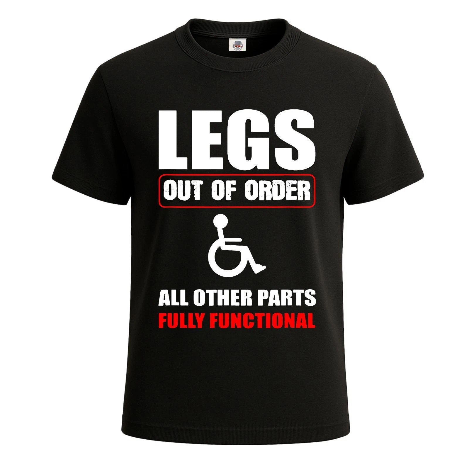 Legs Out Of Order Graphic Joke Men's T Shirt Joke Funny Novelty Party Tee Top