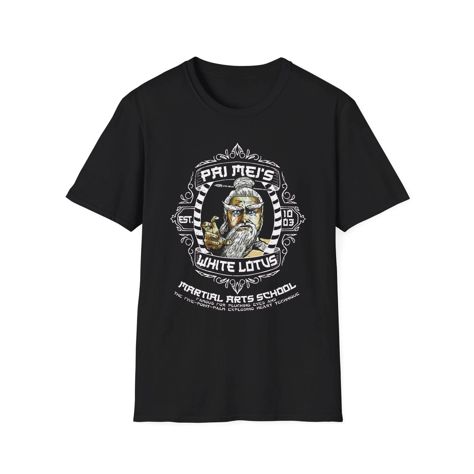 Pai Mei's White Lotus Martial Arts School Kill Bill Classic Movie T-Shirt