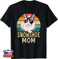 Snowshoe Cat Mom Retro Vintage Funny I Love My Cat T-Shirt