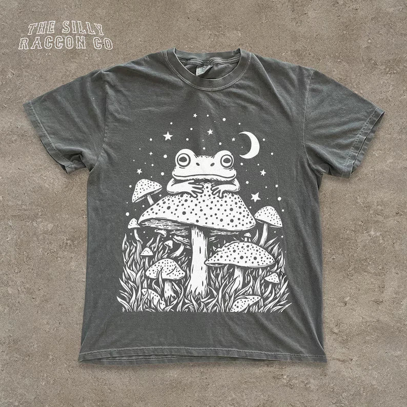 Goblincore Frog Unisex Comfort Tee Image 1 of 4