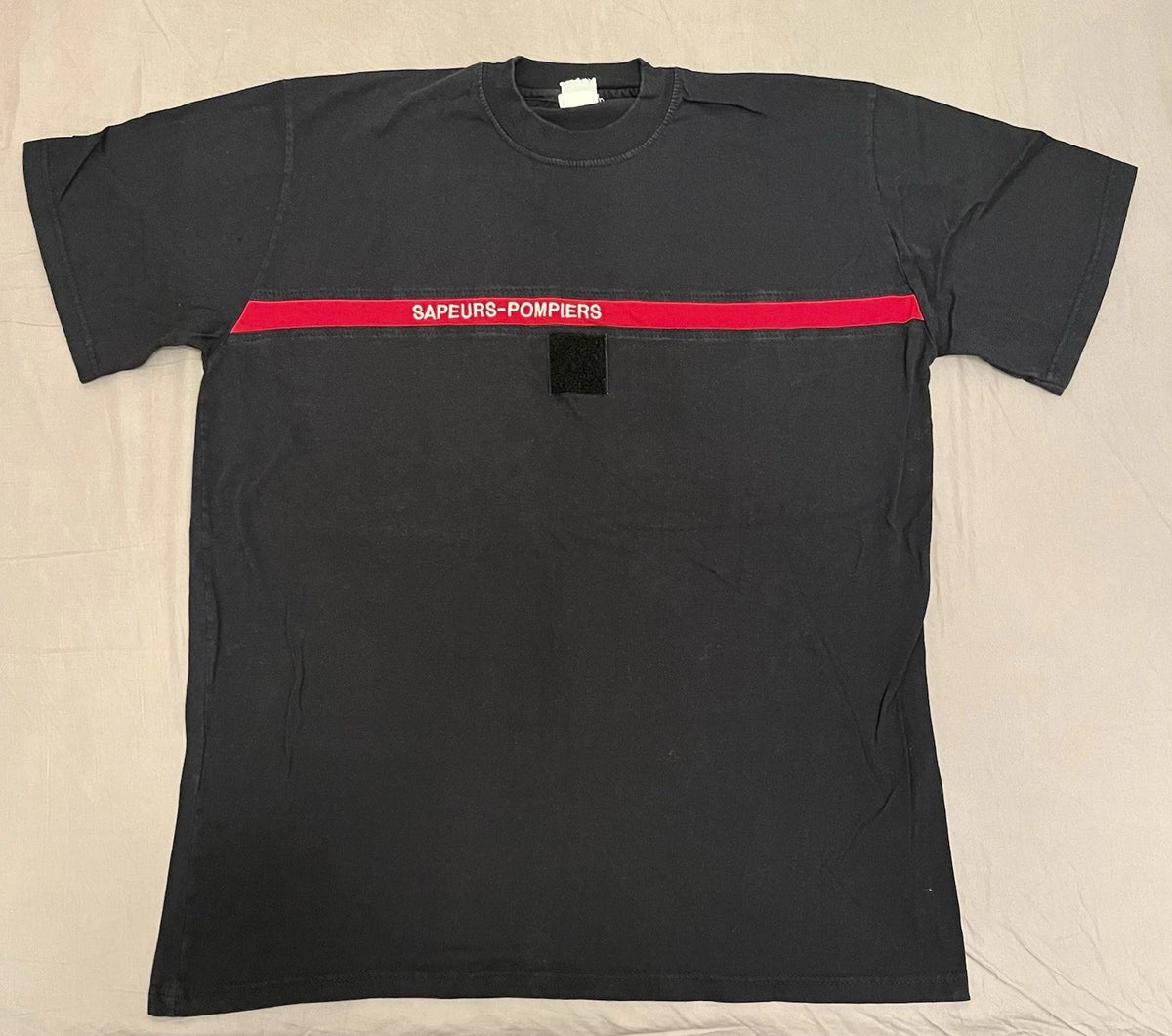 Vintage Sapeurs Pompiers Official French Firefighters Issued T-Shirt Size L / XL