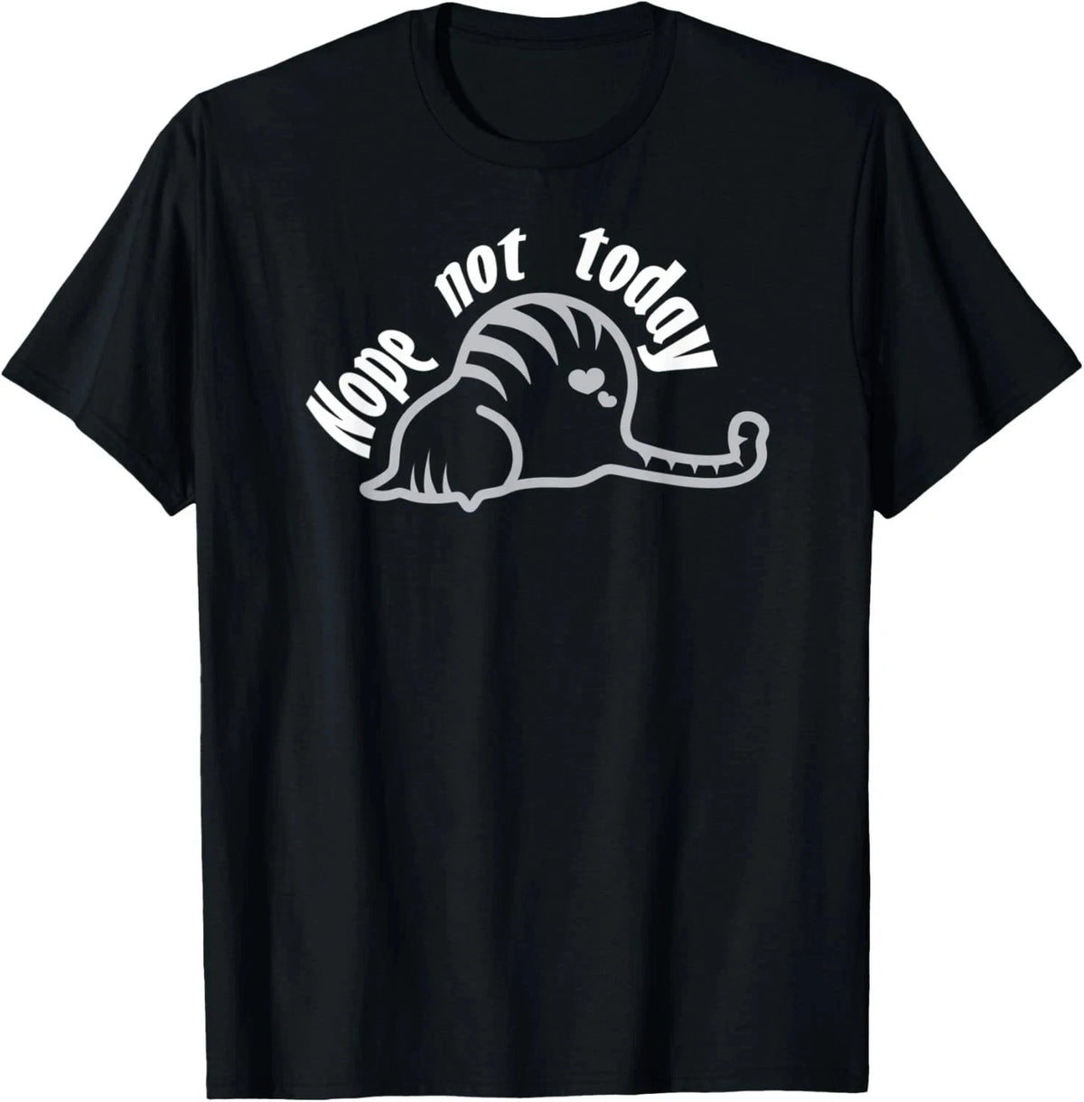 Nope Funny Cat TShirt Sarcastic Novelty Graphic Top  T-Shirt Sizes S-5XL