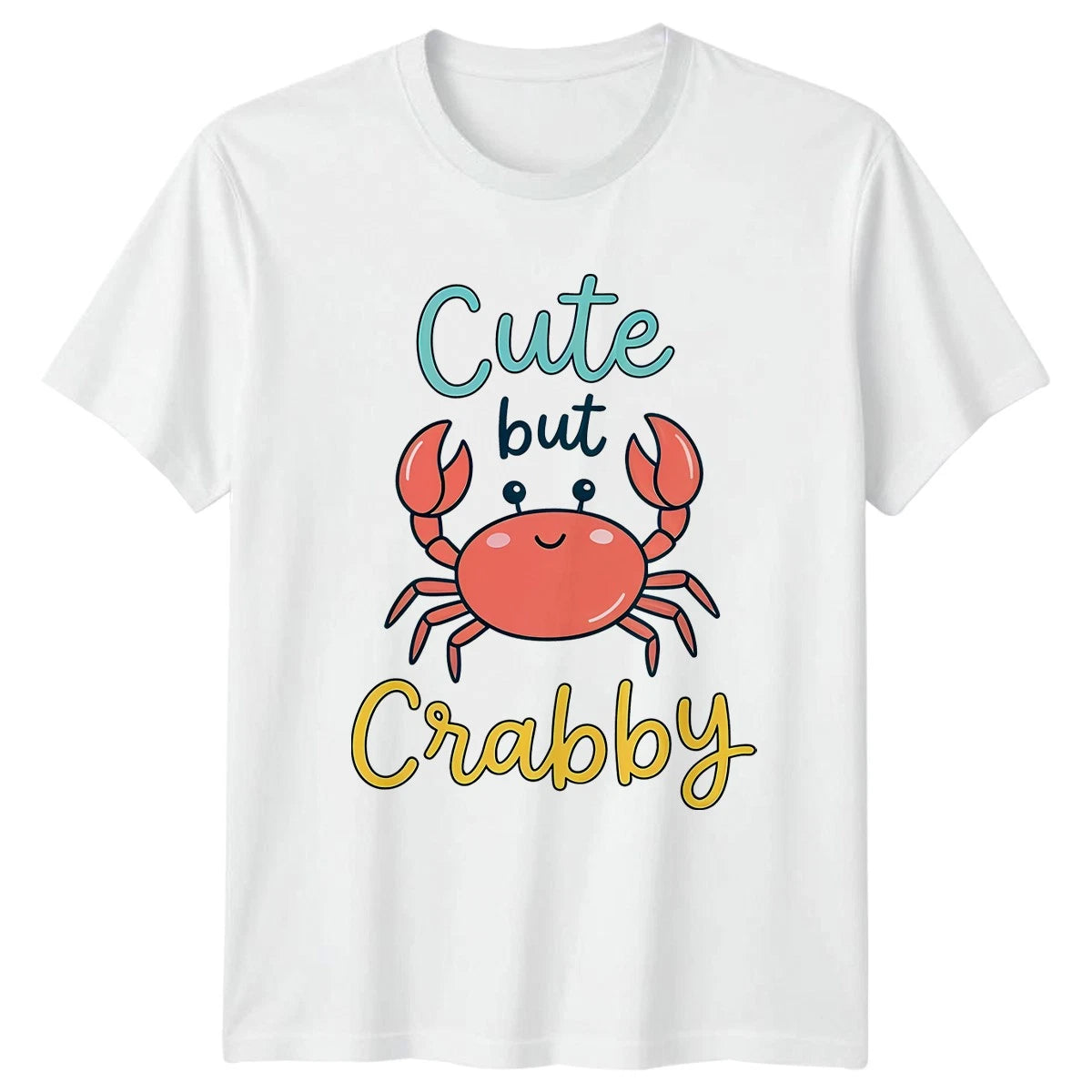 Cute But Crabby Womens T-Shirt Beach Life Marine Life Summer Gift For Her