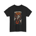 Scare People Be Kind Repeat Skeleton T-Shirt Black Unisex S-XL