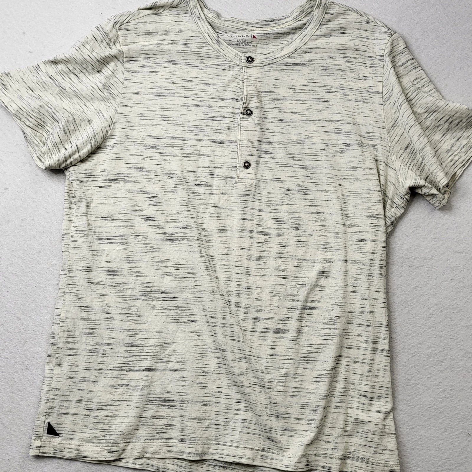UNTUCKit Shirt Mens L Grey Saxum Ultrasoft Tee Basic Minimalist Preppy Golf