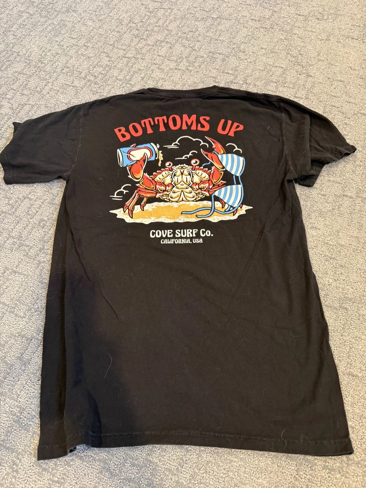 COVE Small Graphic TShirt - Bottoms Up Cove Surf Company California