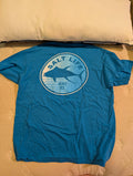 Pair Of Salt Life Live Salty Men's L Blue Graphic Pocket Logo Crew Neck T-Shirt