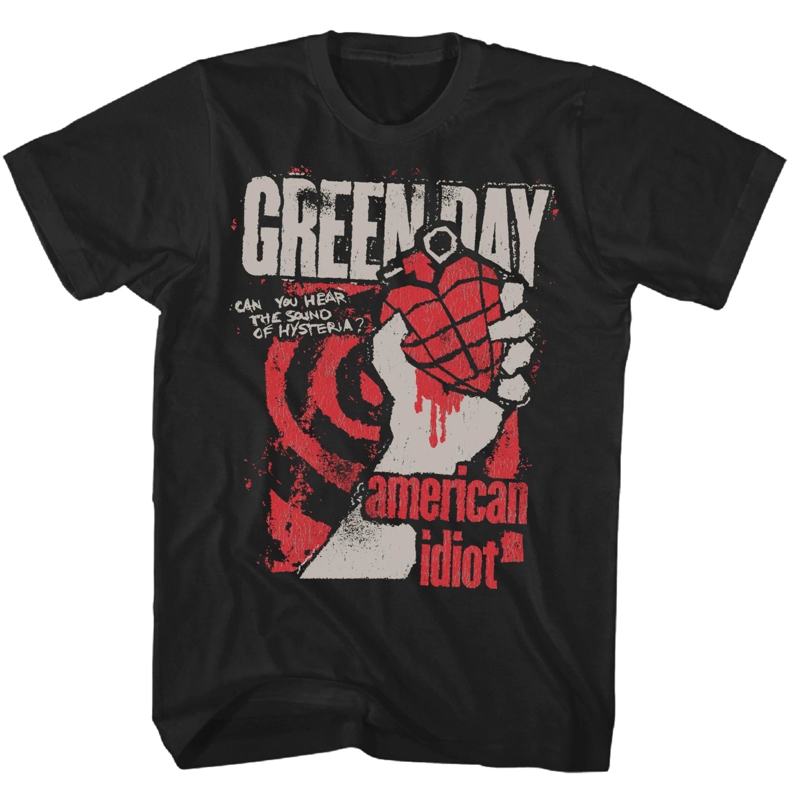 Green Day American Idiot Hysteria Mens T Shirt Music Classic Band Tee New Black