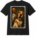 Scared Beagle Halloween Ghost Vintage Dog Mom Dad Gift T-Shirt