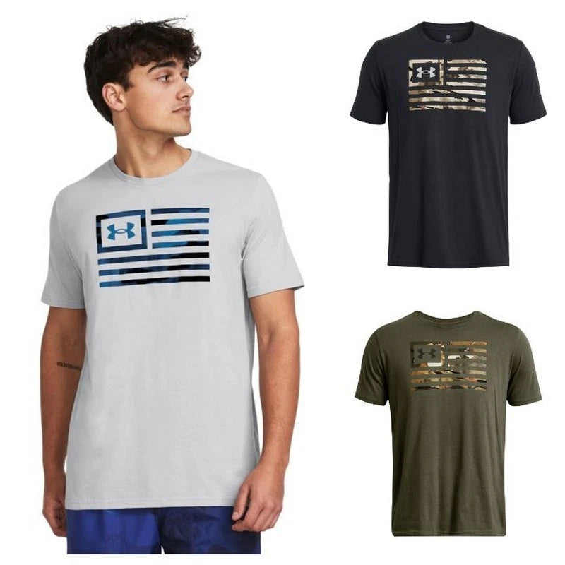 Under Armour 1382969 Men's UA Freedom Flag Printed T-Shirt Short Sleeve Tee