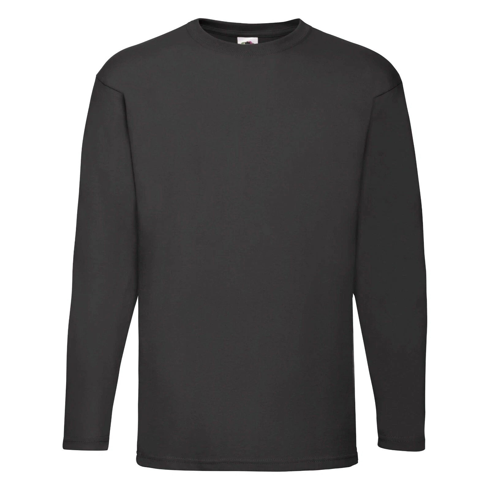 Fruit of the Loom Valueweight Long Sleeve T-Shirt Crew Neck - 8 Colours - S-5XL