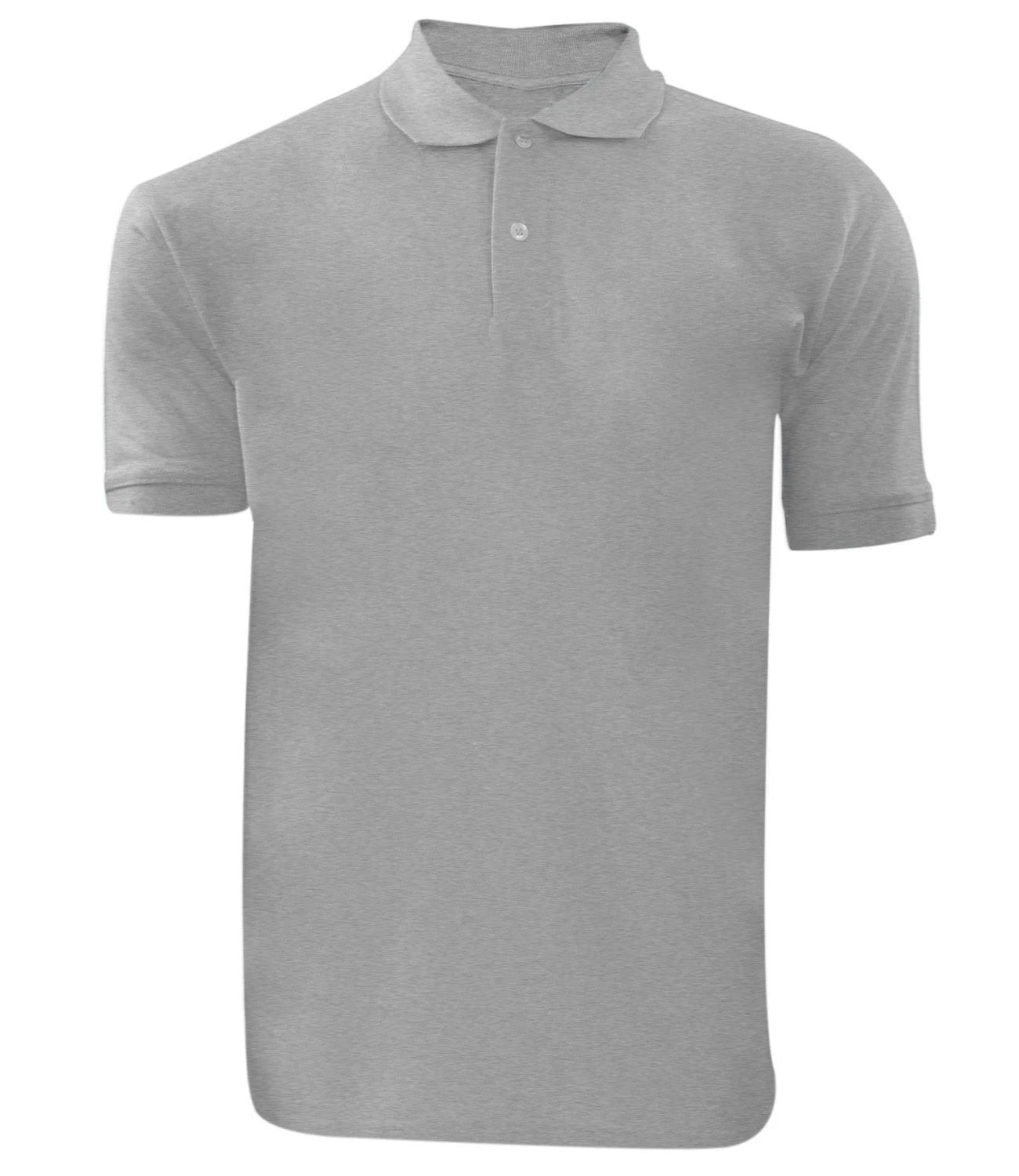 Men Plain Polo Shirt Pique T Shirts Cotton Short Sleeve Casual Work S-2XL Lot