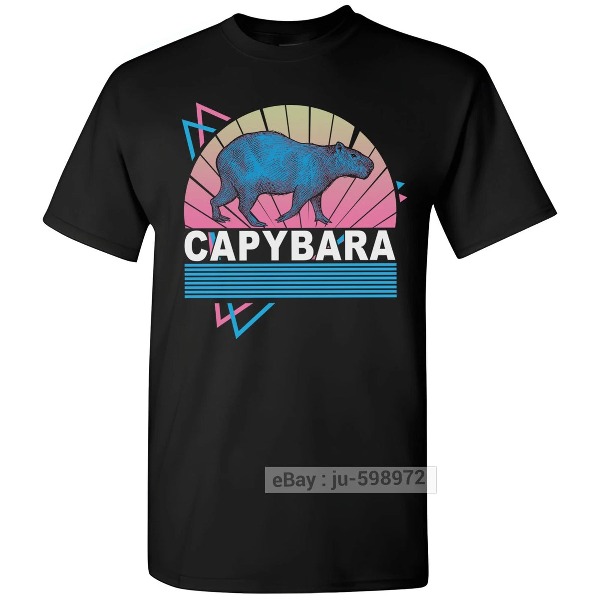 Retro Capybara Lover T-shirt Vintage Capy Graphic Art