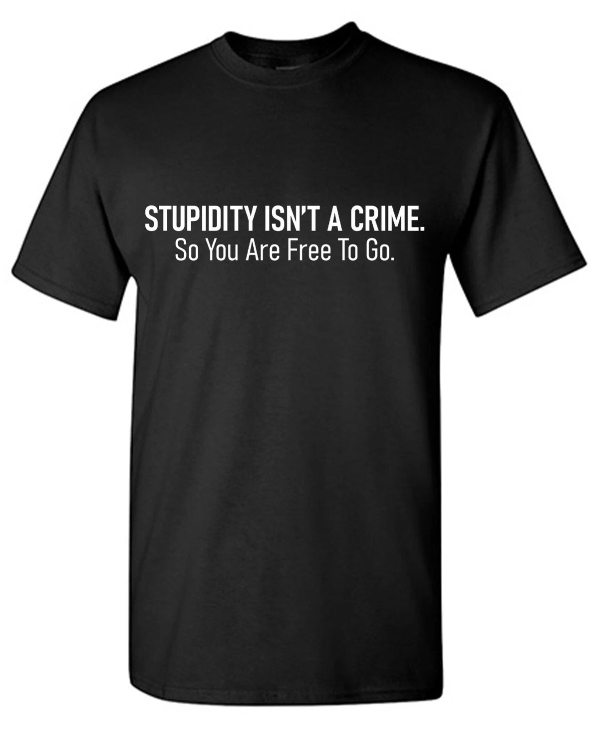 Stupidity Isn't A Sarcastic Humor Graphic Tee Gift For Men Novelty Funny T Shirt