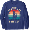 Keeping It Low Key Funny Tuba Music Fan Present Long Sleeve T-Shirt