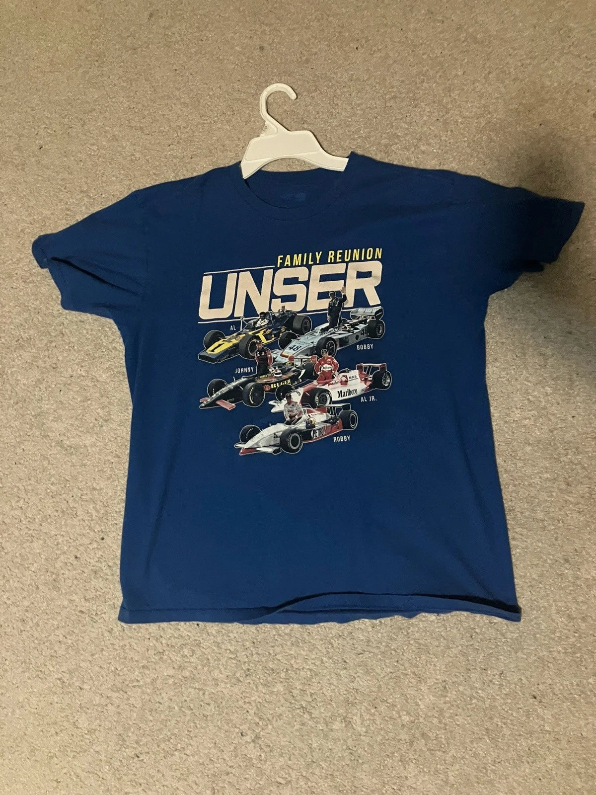 Unser Family Reunion Vintage IndyCar T Shirt Size L