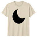 Simple Crescent Moon Design T-Shirt Lunar Celestial Birthday Gift