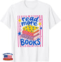 Read More Books Striped Librarian Back To School Bookish T-Shirt