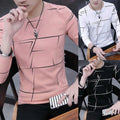 Streetwear Men T-Shirt Pullover Spring Clothing Summer Bottoming Shirt
