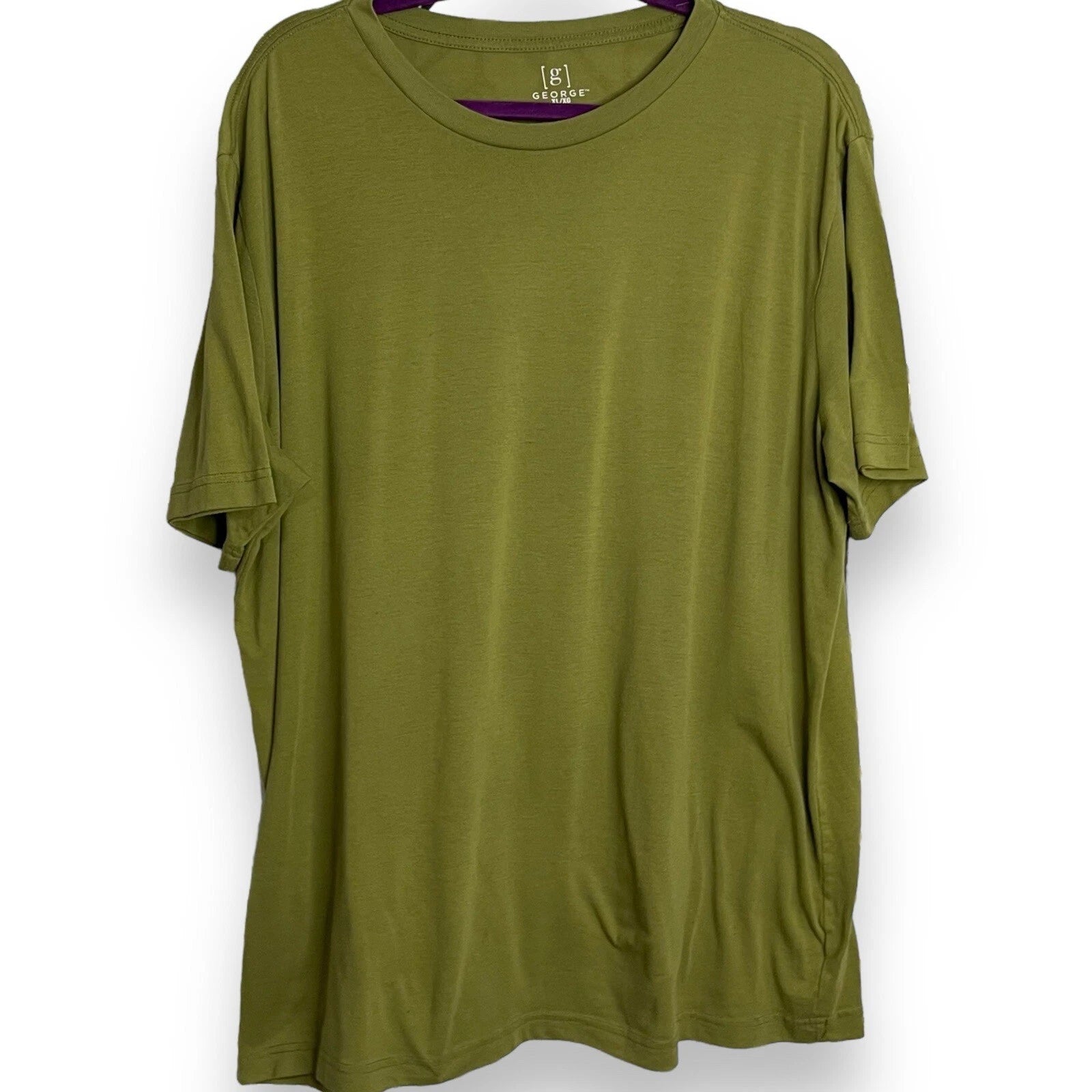 George Short Sleeve T-Shirt Mens XL Green Minimalist Casual Layering Outdoor Top
