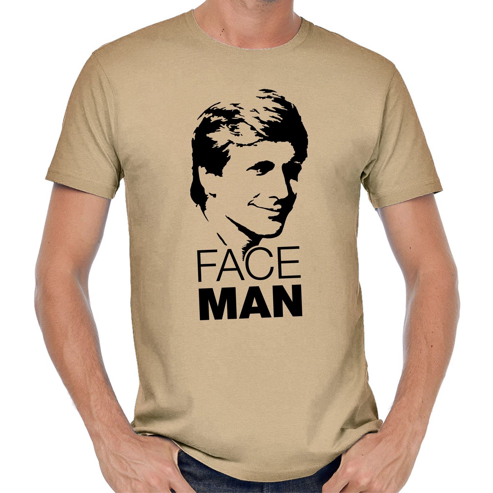 Faceman Face Man The A-Team Cult Retro Fan Fanshirt Portrait Gift T-Shirt