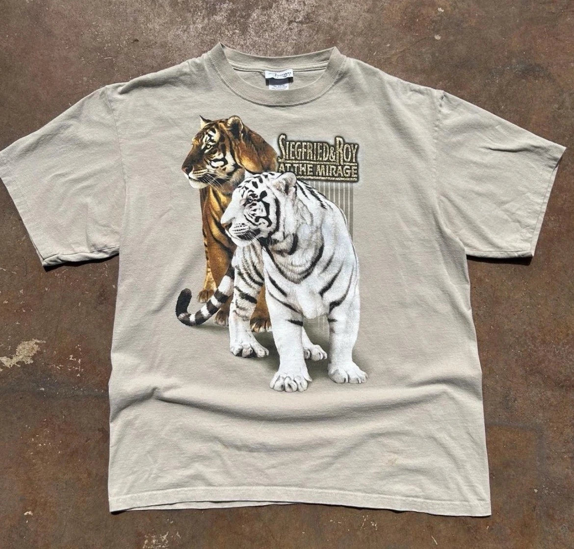 Vtg Siegfried & Roy The Mirage Las Vegas Tiger Habitat 90’s T-shirt Men’s Large