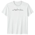 Mountain Range Silhouette Minimalist Outdoors T-Shirt Hiking Adventure Gift