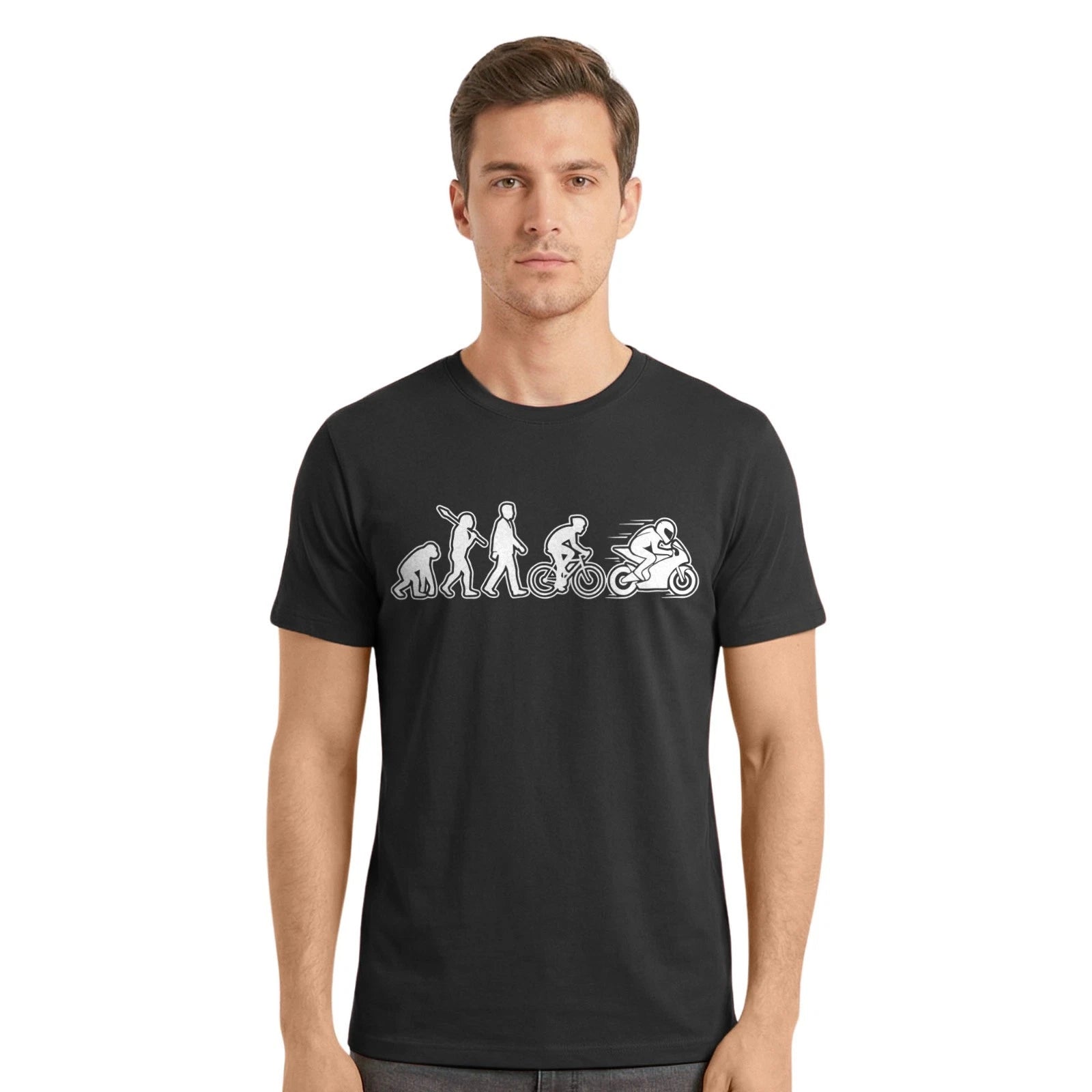 Evolution Of Motorbike T-Shirt | Rider Biker Motorcycle Racing Bike Lovers Tee