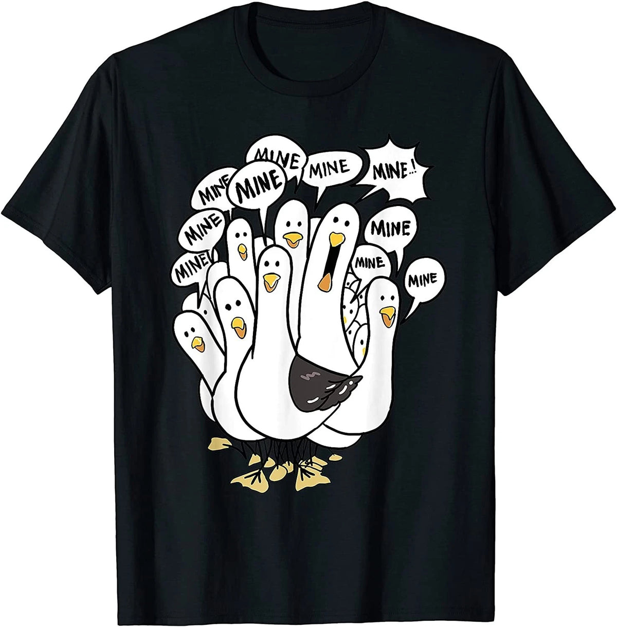 Mine Mine Mine Seagull Funny Bird Lover Beach Chicken T-Shirt