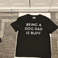 Men's Black Dog Dad T-Shirt, NWOT, Size M, Black