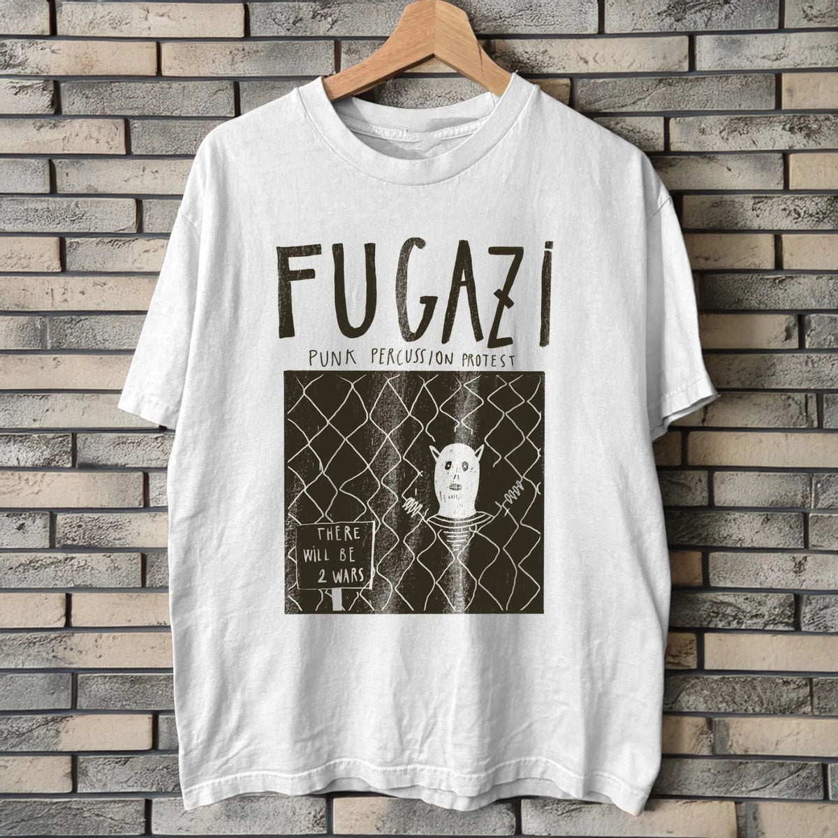 Fugazi – Live in Washington D. C. 1991 White Heavy Cotton T-Shirt