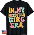 In My Wrestling Girl Era Groovy Wrestling Girl Wrestler T-Shirt Cute Sports Gift Image 1 of 4