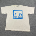 Vintage 90s Y2K BUG Shirt 2XL 25x30 White Murina USA