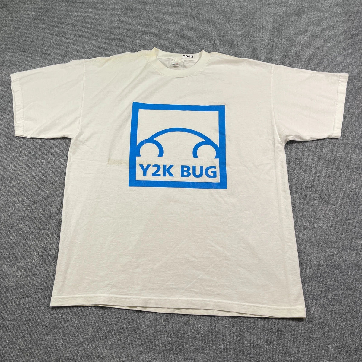 Vintage 90s Y2K BUG Shirt 2XL 25x30 White Murina USA