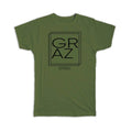 Gift T-Shirt : GRAZ Austria Square Modern Minimalist Font