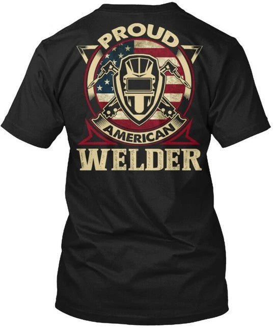 Cool Proud Welder American T-Shirt Made in the USA Size S to 5XL