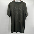 American Fighter Tee Shirt Top Mens 3X Green Grunge y2k Biker Crew