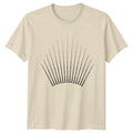 Minimalist Art Radial Dot Pattern T-Shirt Geometric Art Abstract Design Birthday