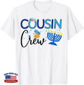 Matching Hanukkah Cousin Crew Chanukah Family Pajama Holiday T-Shirt