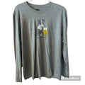 Life Is Good Shirt Long Sleeve Mens XL Gray Crusher Tee Mans Best Friend Dog
