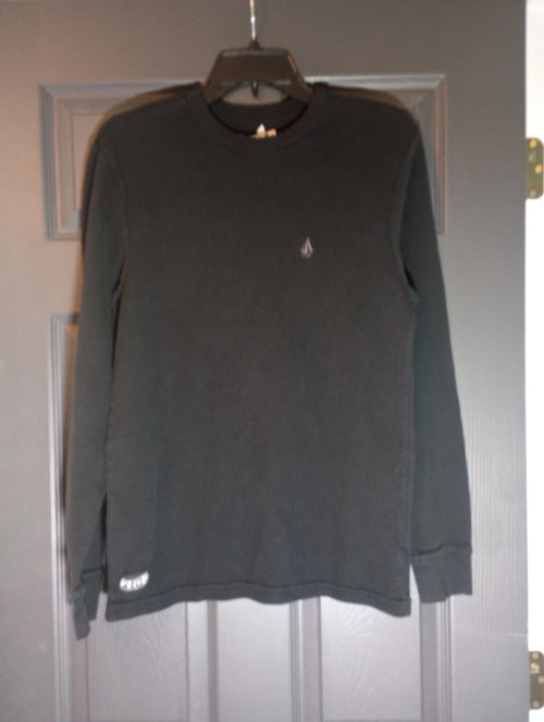 90s Volcom Thermal Grunge Long Sleeve Shirt Crew Neck Pullover Y2K Aesthetic VTG